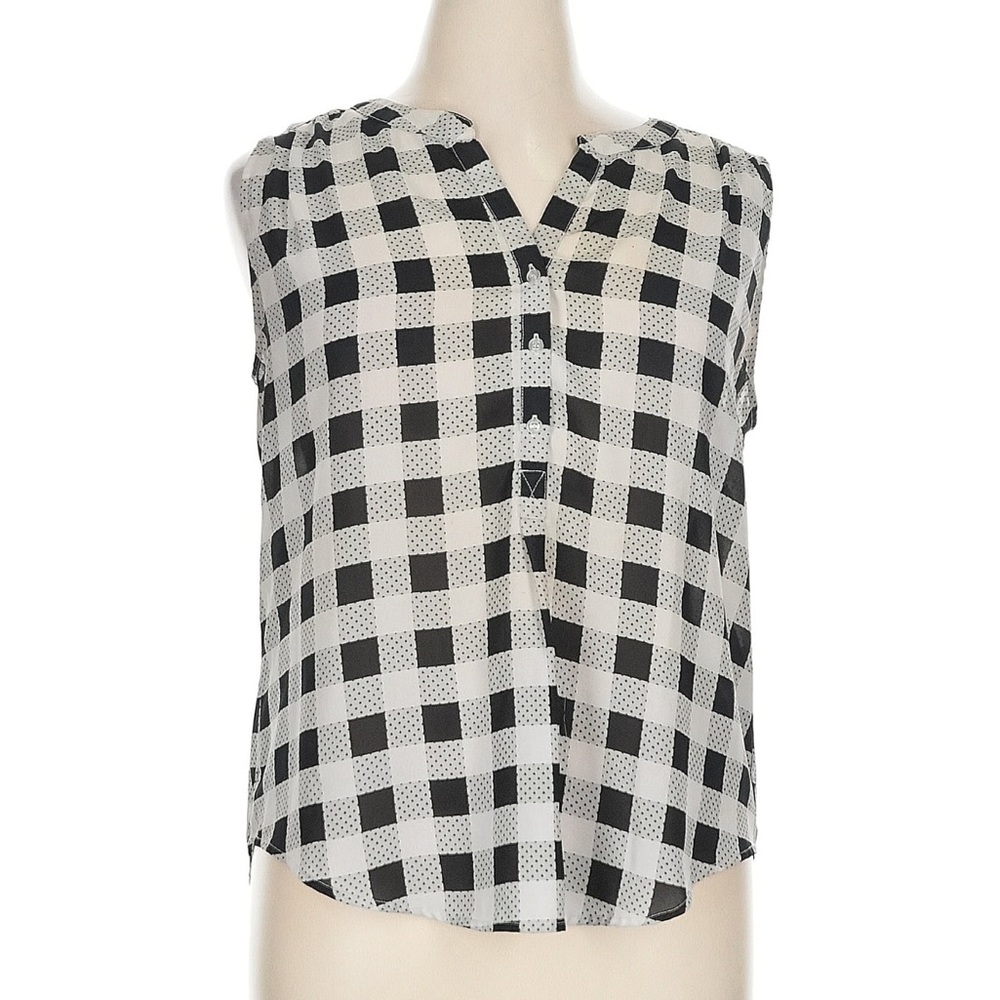 41 Hawthorn Black and White Checkered Blouse